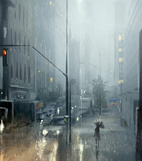 rain, street and winter