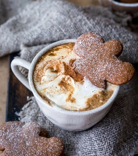 cocoa, gingerbread and christmas