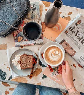 yummy, cake and coffee