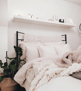 bedroom, chic and home