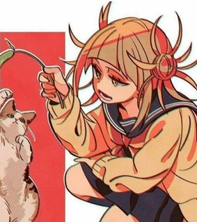 mha, cat and blond hair