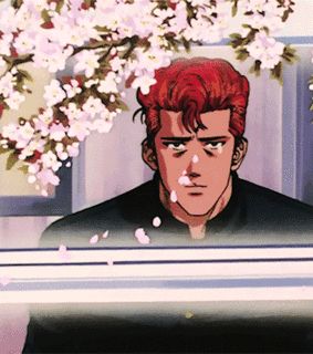 anime cherry blossom, slam dunk anime and anime flower gif